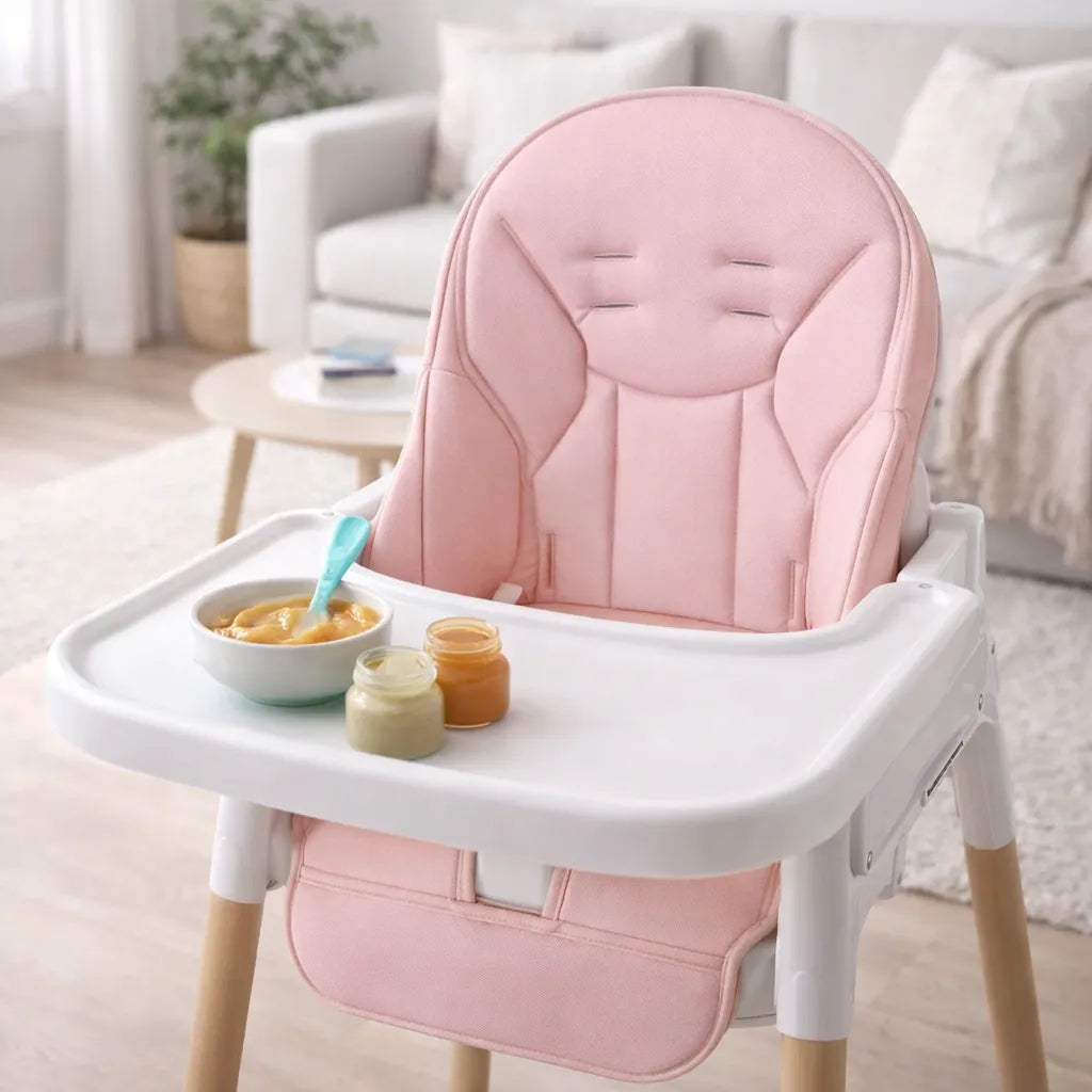 Coussin pour chaise haute compatible harnais 5 points