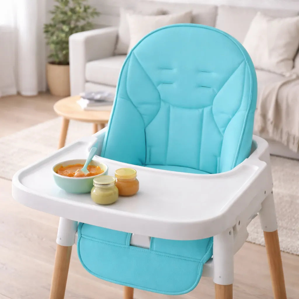 Coussin pour chaise haute compatible harnais 5 points
