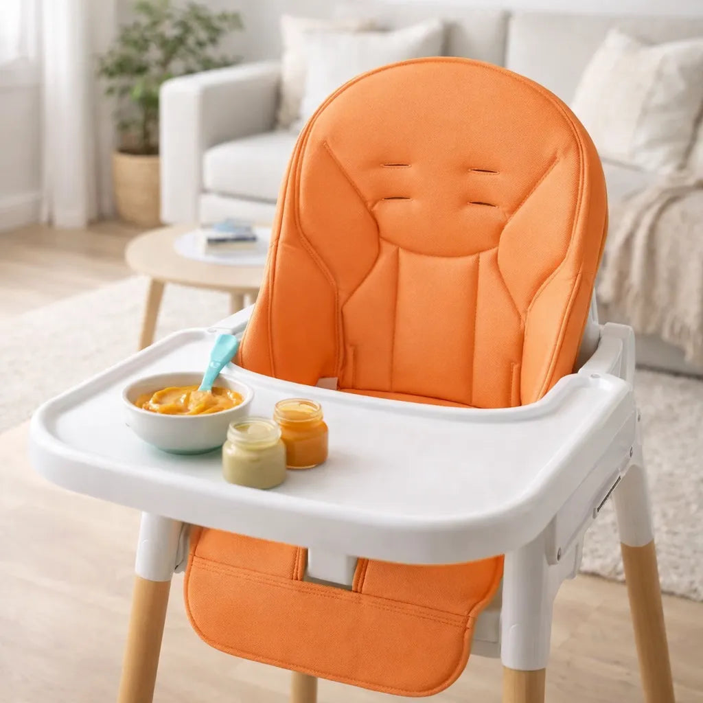 Coussin pour chaise haute compatible harnais 5 points